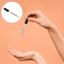 30 Pcs Glass Liquid Droppers 1 ml Pipettes for Essential Oil Transfer