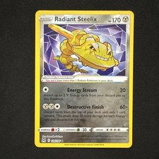 Radiant Steelix 124/196 Swsh11: Lost Origin Holo Sword & Shield Pokemon