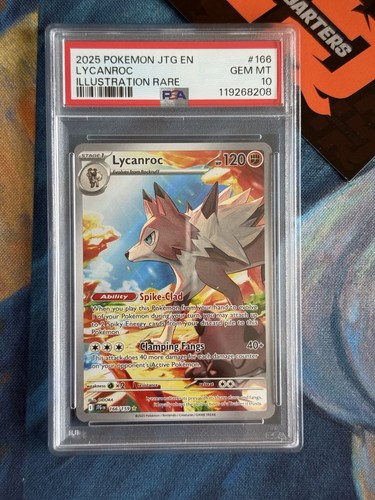 Lycanroc graded PSA 10 for sale on eBay