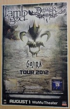 Lamb of God Poster 2012 ORG Concert Show Flyer w/ Dethklok + Gojira