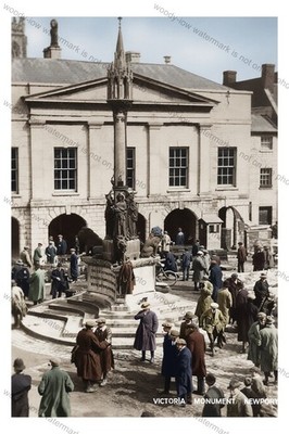 IWC2365 - Newport, frühes Victoria Monument am St. James Square - IOW - Foto 6x4