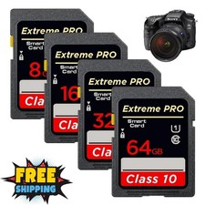 FAST SPEED CLASS 10 SD CARD 16GB 32GB 64GB 128GB 256GB, MEMORY CARD FOR CAMERAS