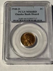1940-D Lincoln Wheat Cent PCGS MS66 RD Omaha Bank Hoard