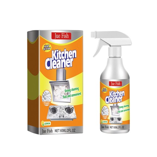 Kitchen Cleaner Spray Foam Grease Degreaser Remove Dirt Oil Cleaning Home 60ml
