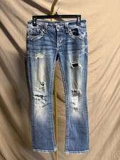 Miss Me Signature Bootcut Jeans with Rhinestone Embellishments 27