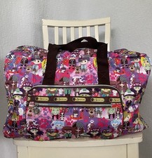 LeSportsac x Tokidoki Large Boston Bag Nylon Travel Duffle Graphic Design Bag