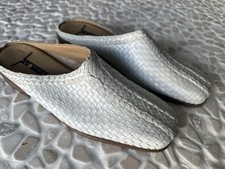 Womens Trotters White And Cream Leather Mules Size 9