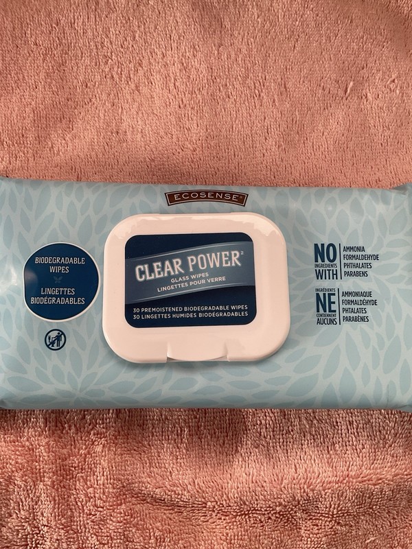 Melaleuca Ecosense Clear Power Glass Cleaner Wipes - 30 ct New Sealed
