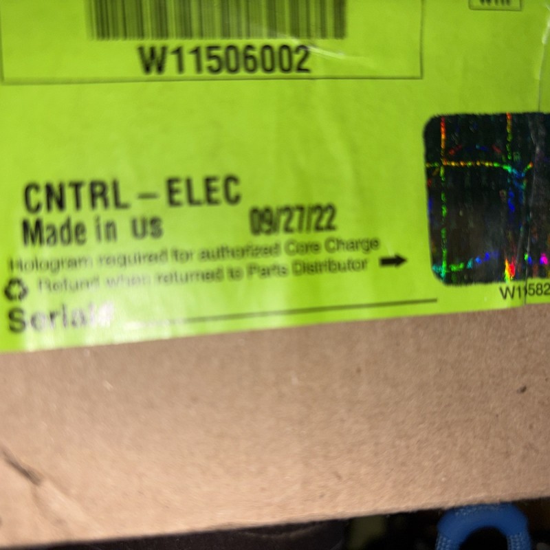 W11506002 Whirlpool Dishwasher Control Board New