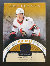 2021-22 Artifacts Tim Stutzle Year One Sweaters Rookie Patch #RS-TS Senators