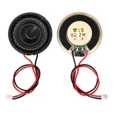 2 Pcs 8 Ohm Small Speaker, 2W 28mm OD Metal Shell Round Magnet Tiny Speaker