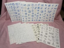 Vintage Sticker Lot 37 Sheets 1990s Mini Icons Animals Sports Crafts