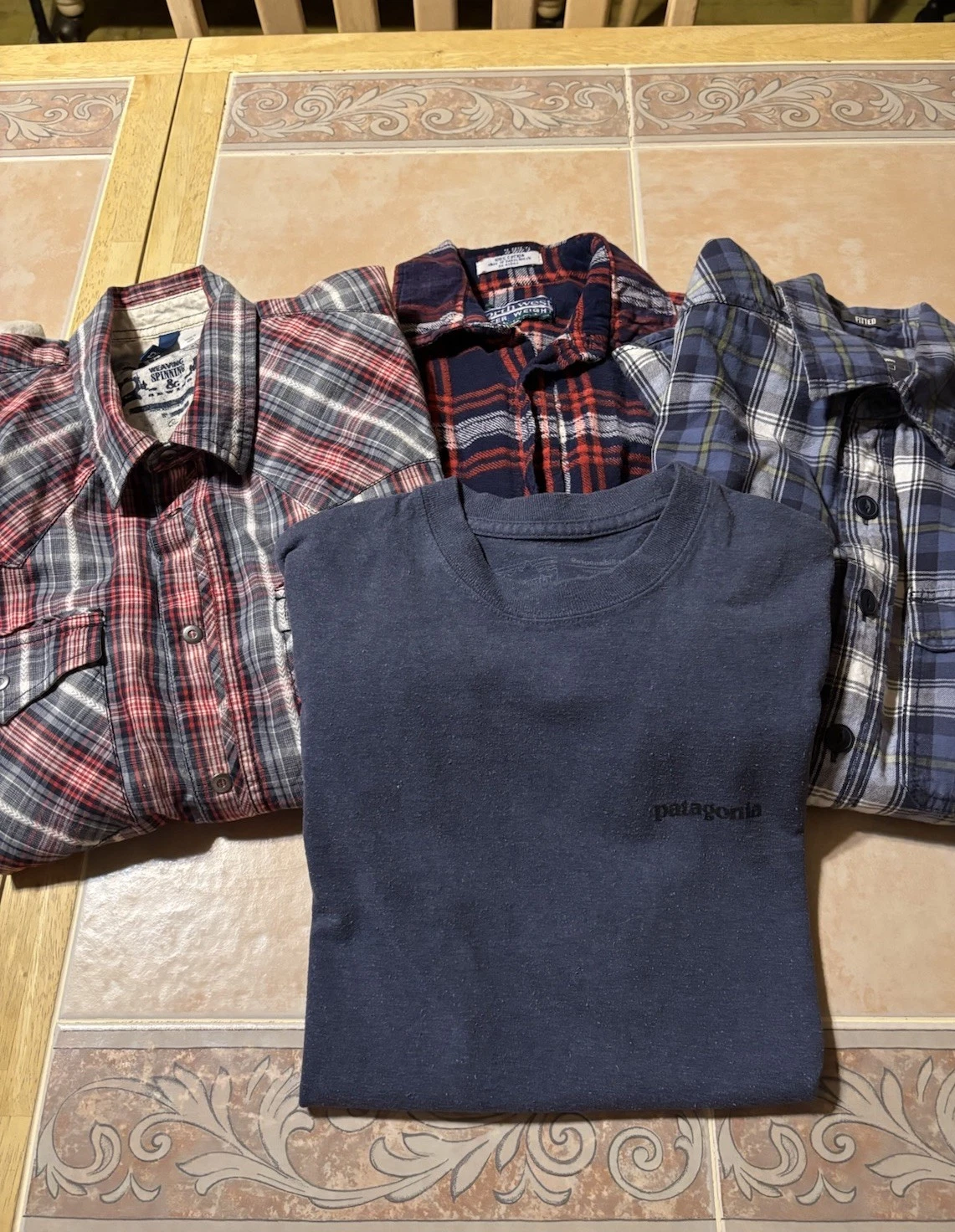 Lot Of Boys Clothing/3 Long Sleeve Tops, 1 Short Sleeve Tee/Sz XS, S Fitted,M,L