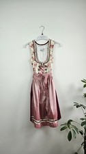 MarJo Damen Dirndl Tracht kurz, Gr. 32/XS, Blumen/Bordeaux/Creme, Top Zustand