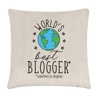World's Best Blogger Kissenbezug Lustiger Witz Best Toll Familienfotos,