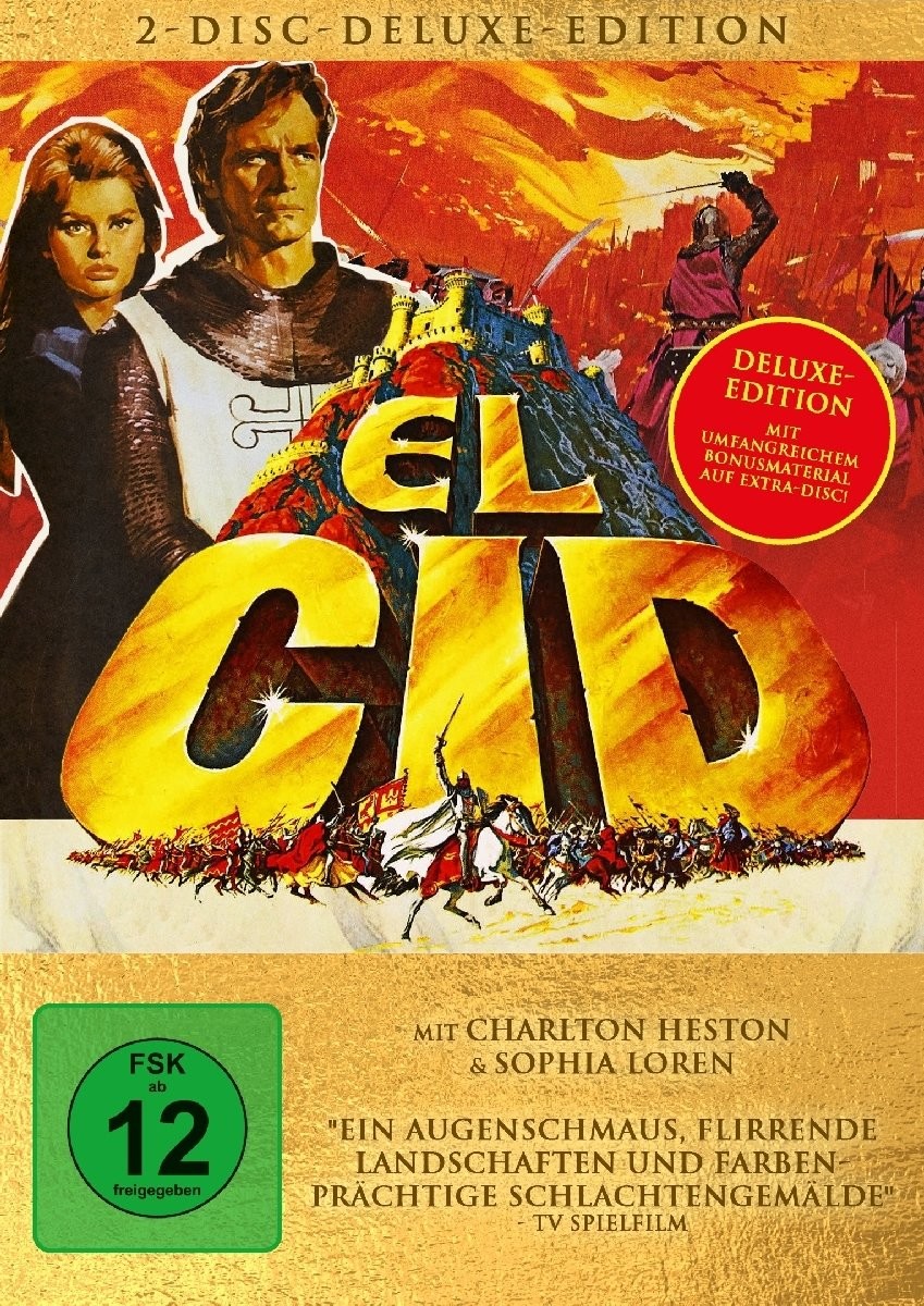 El Cid (DVD) Heston Charlton Loren Sophia Vallone Raf