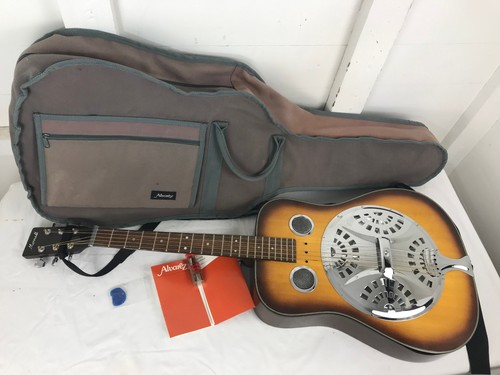 c. 1995 Morrell Acoustic Resonator Guitar w/ Slide, Gig Bag & More