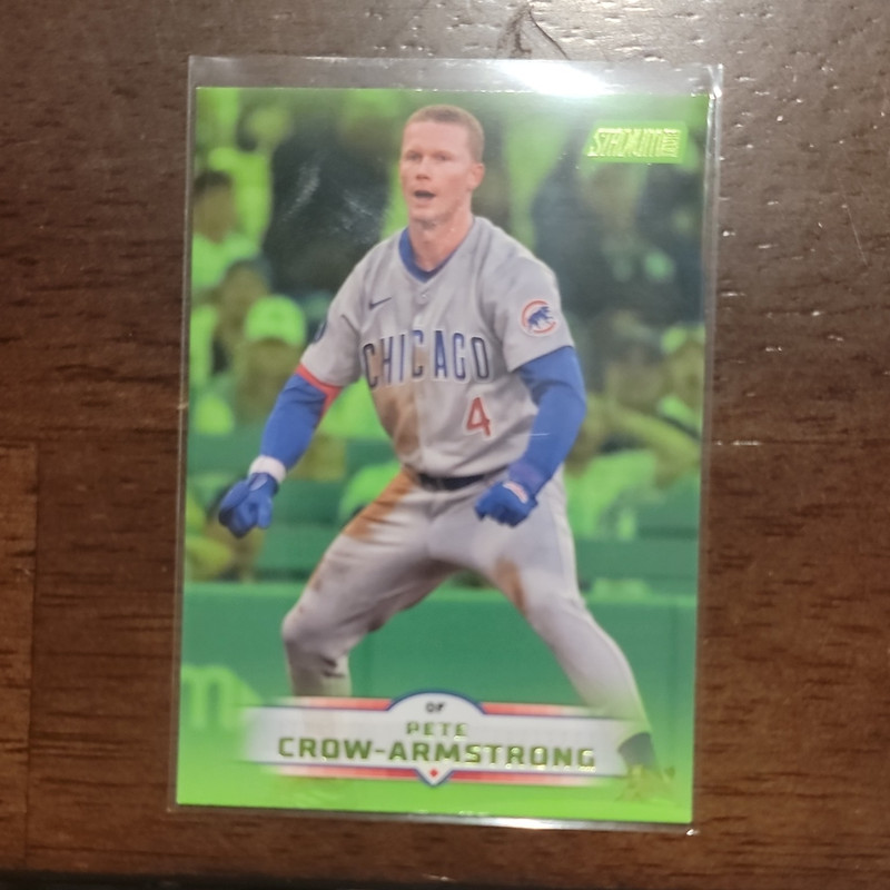 Topps 2025 Stadium Club Pete Crow-Armstrong Chicago Cubs #86 Green Parallel