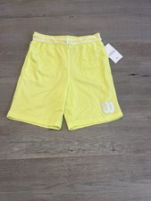 Wilson Mesh Lined Tennis Shorts Embroidered LogoBoys LARGE L YELLOW WBH507