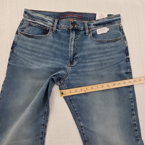 Lucky Brand 223 Straight Jeans Men's 38x30 Med Wash Stretch Denim Classic NEW - Picture 19 of 22