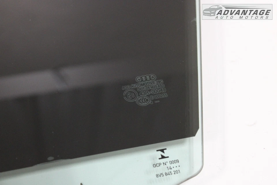 2015-2017 AUDI A3 QUATTRO 8V СЕДАН ПЕРЕДНЯЯ ЛЕВАЯ ВОДИТЕЛЬСКАЯ ДВЕРЬ СТЕКЛО ОКНА OEM - Изображение 3 из 4