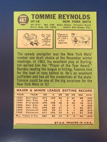 Tarjetas de béisbol Topps 1967 completa tu conjunto que elijas elige cada una #458-609 - Imagen 41 de 97