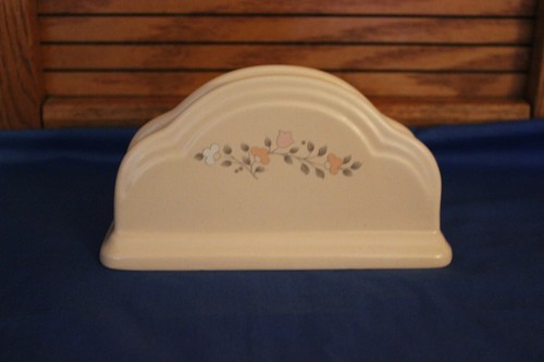 Pfaltzgraff REMEMBRANCE Napkin Holder 7" x 2.5" x 3 5/8" high - Picture 3 of 3