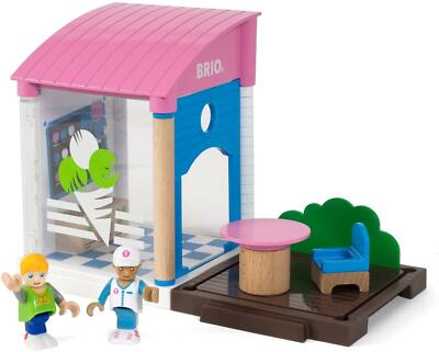 BRIO World - Village Ice Cream Shop 33944 Zugset. Neu, ohne Karton, eingetütet
