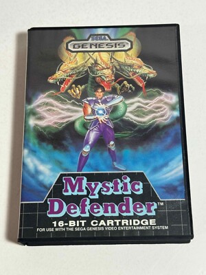 Sega Genesis Mystic Defender game box & Cartridge 10086010114| eBay