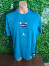 NBA Charlotte Hornets Basketball #7 Grant Riller S/S Shirt Teal Size Large-T