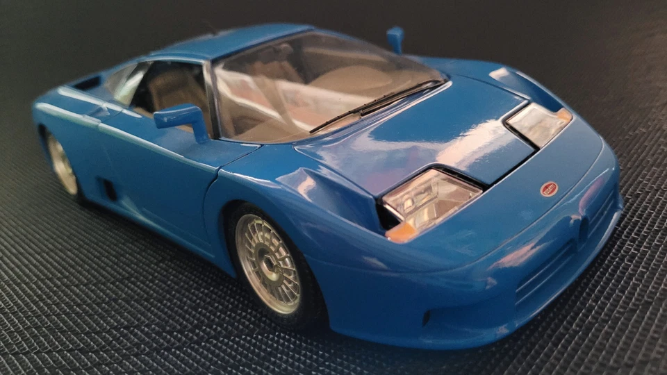 Vintage BURAGO #3035 1/18 1:18 BUGATTI EB110 1991 Near mint TBE - Photo 4/4