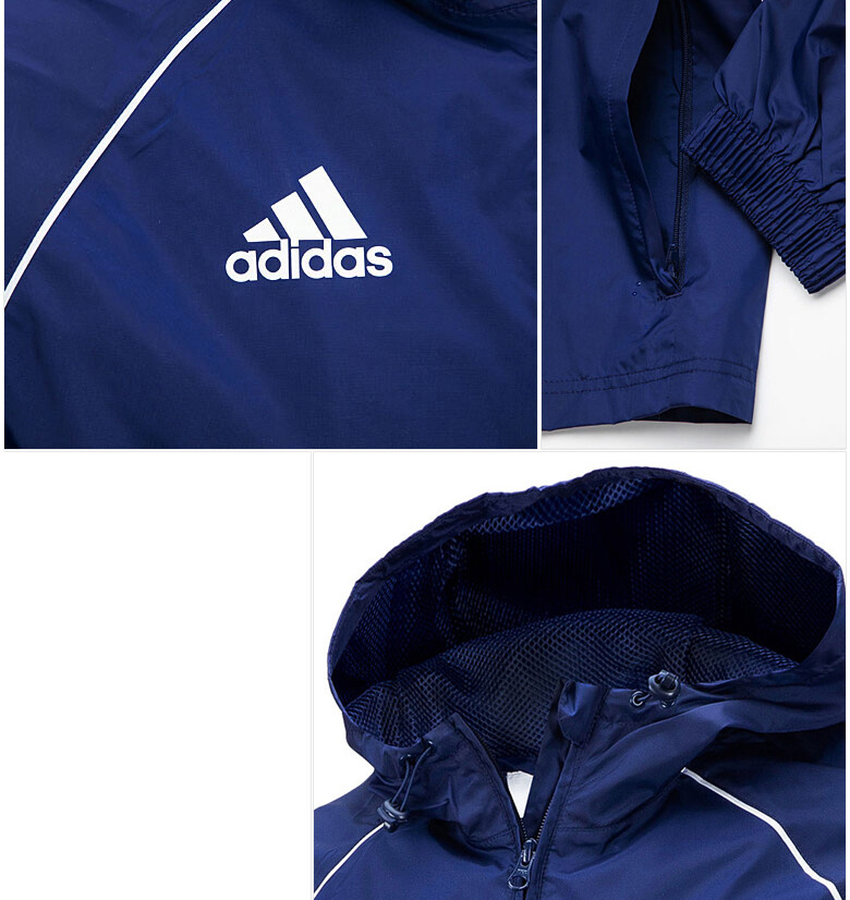 Adidas Core 18 Windbreaker Rain Jacket 
