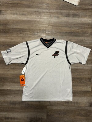 NWT Vintage Nike Made In USA Dallas Burn Blank Jersey Team Nike Alpha Project M