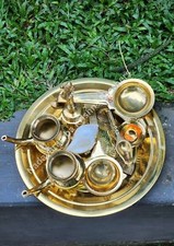 Brass Pooja thali Set -Worship thali -Aarti Pooja Thali, Brass Pooja set, Onam