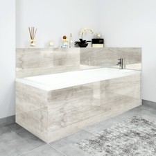 Bath Panels Printed on Acrylic - Grey Wash Wood