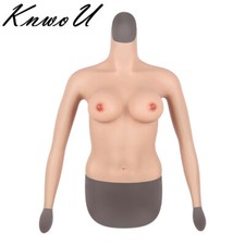 Silicone Halfbody Breast Form With Arm D cup Breastplate Crossdresser Drag Queen