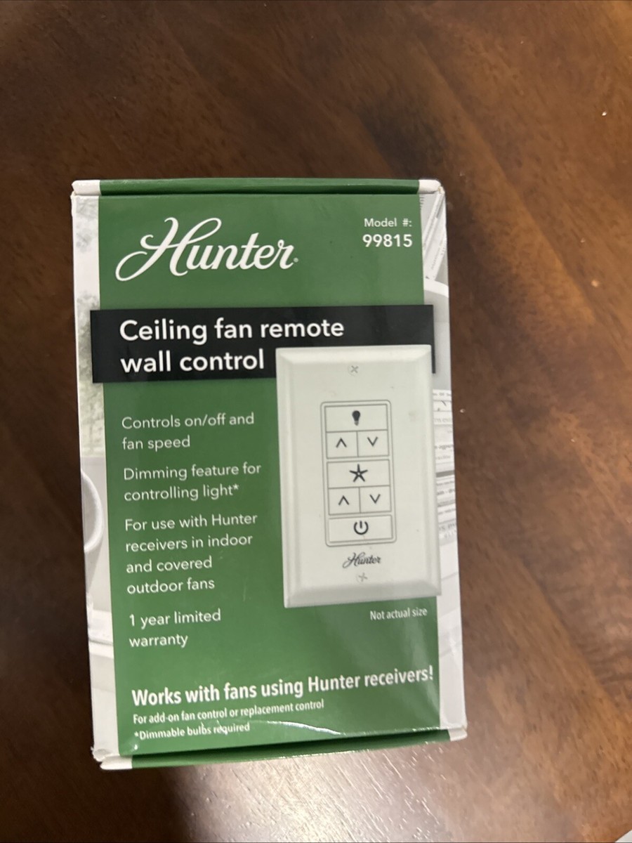 【SE8136】 【D19714】 Hunter Universal Fan-Light Wall Control (Receiver Not