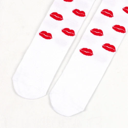 Nuevo Mujeres Sobre las Rodillas Extra Largo Muslo Alto Corazón Labios Fiesta Calcetines Amor Calcetines - Imagen 20 de 40