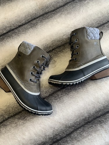 Sorel Slimpack Lace II Quarry Black 