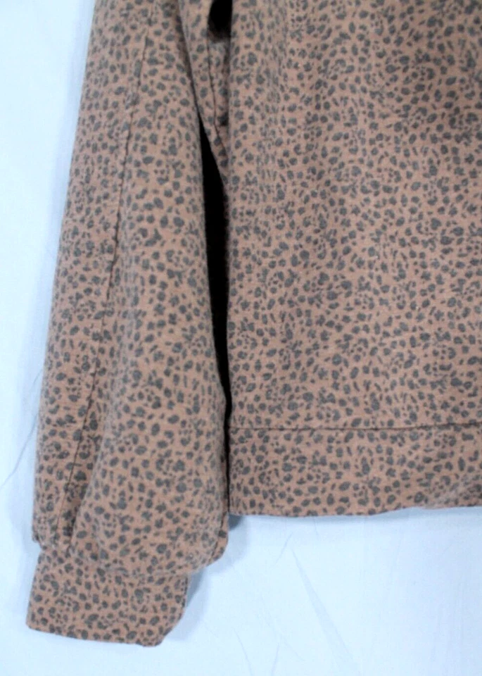 URBAN ROMANTICS Brown/Black LEOPARD Lounge Set PAJAMA HOODIE/TOP/JOGGERS/PANTS S - Image 3 of 4