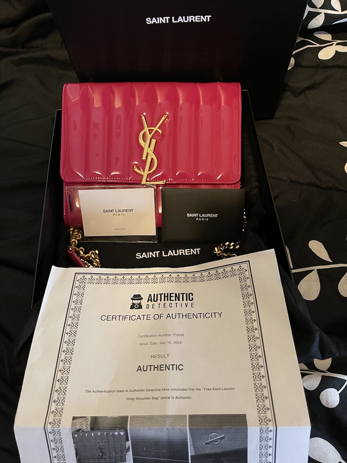 Borsa a tracolla Yves Saint Laurent rosa