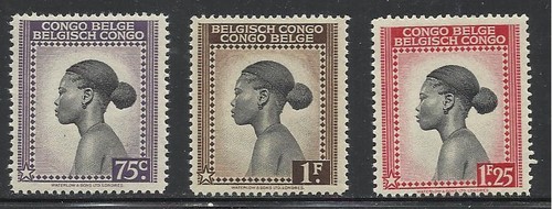 Belgischer Kongo - 1942 3V. Neuwertig nie klappbar