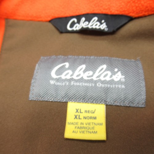 Cabelas Vest Youth XL Brown Green Camouflage Pockets Full Zip Hunting Outdoor - Picture 3 of 11