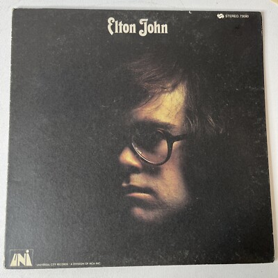 Elton John Self Titled Vinyl LP Original 1970 UNI Records 73090