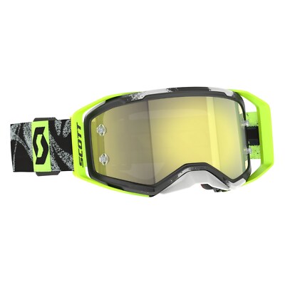 Scott Goggle Prospect 2.0 caviar black/yellow yellow chrome works MX Brille