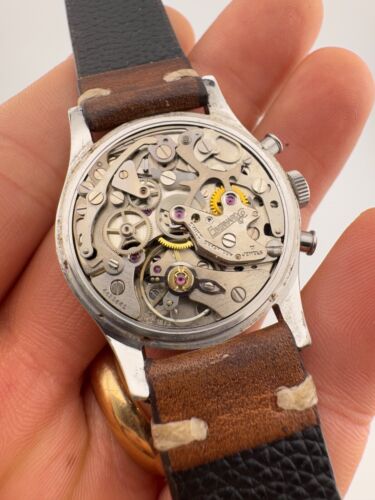 Eberhard & Co. Contograf 32026 Chronograph Contograf Trois Calibre Lemania 1873 - Foto 7 di 18