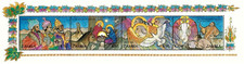 Zambia #SGMS712 MNH S/S 1992 Angel Star Donkey Nativity Wise Men 589a