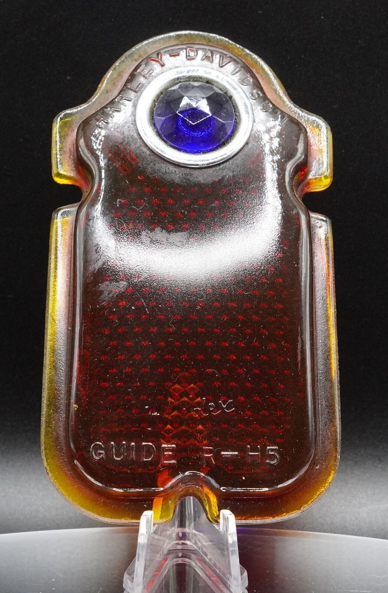 ハーレー GUIDE R-H5 トゥームストーン テールランプ Harley GUIDE R-H5 tombstone taillamp lens blue dot