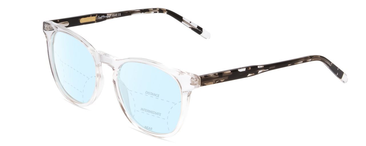 Ernest Hemingway H4840 Cateye Blue Light Blocking Glasses Clear Crystal 50mm-image