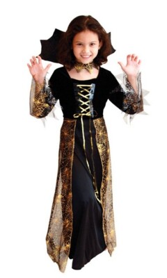 Gothic Vampirin Cosplay Mädchen Vampir Kostüm Kinder Mädchen Halloween Kostüm